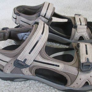 Abeo Cayucos M577 Men's Size 9.5 Sport Leather Hook & Loop Biosystem Sandals